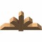 Ekena Millwork Redmond Smooth Timber Gable Bracket, Western Red Cedar, 48"W x 24"H x 5 1/2"D x 5 1/2"F, 12/12 Pitch GBW048X24X0606RED00SWR - alternate 3